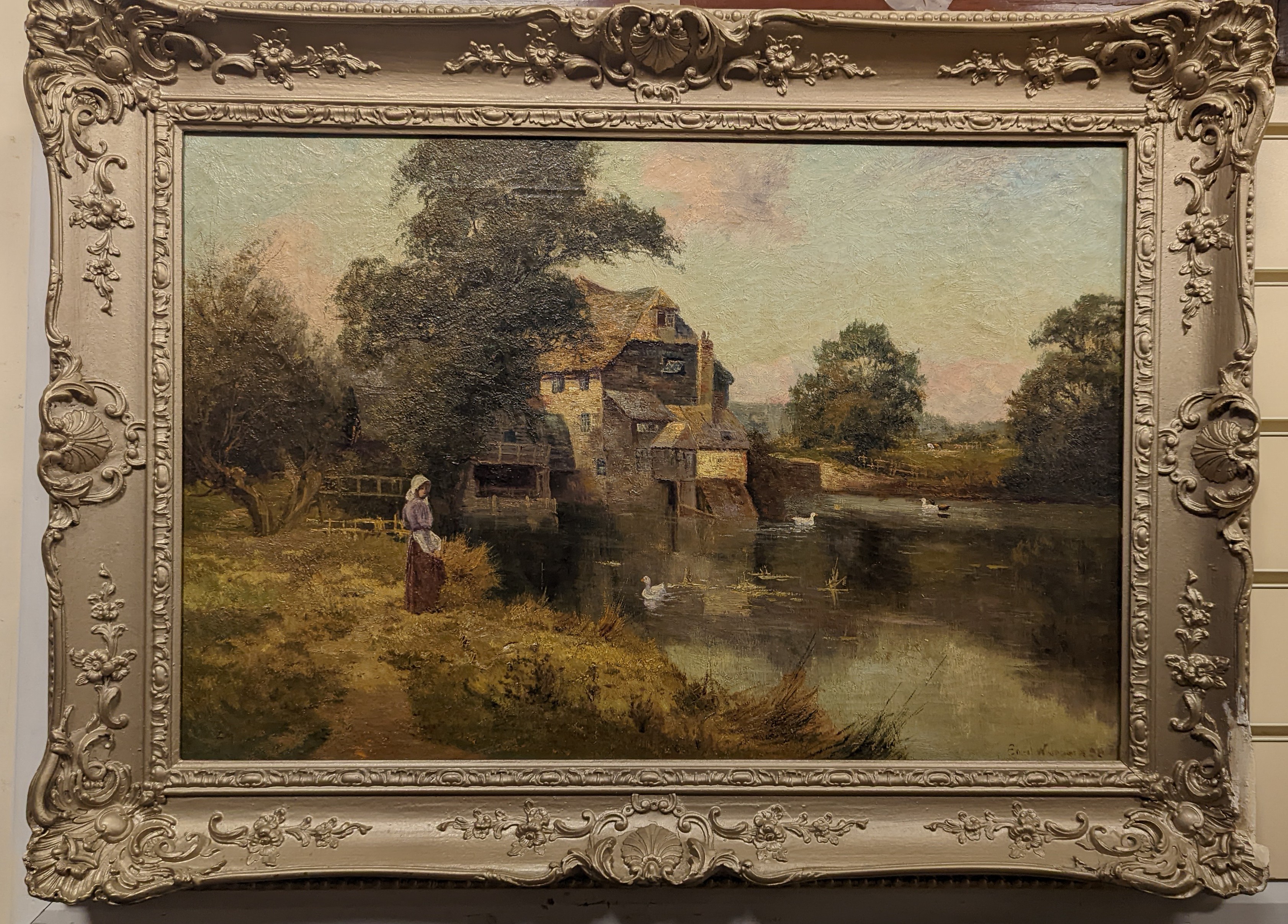 Ernest Charles Walbourn (1872-1927), The Old Mill, Oil on canvas, 40 x 60cm.